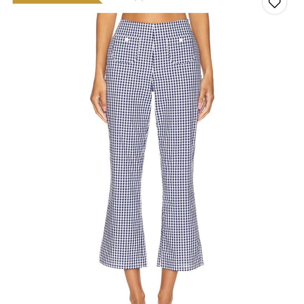 Frankie's Bikinis Parlour Poplin Capri in Seaside Gingham